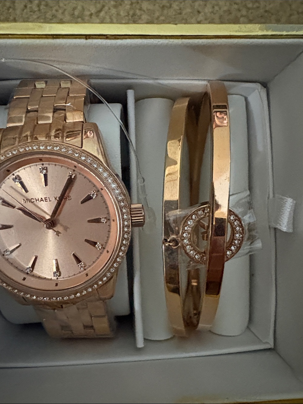 Michael Kors Rose Gold Watch and Bracelet Trio - Picture 3 of 3